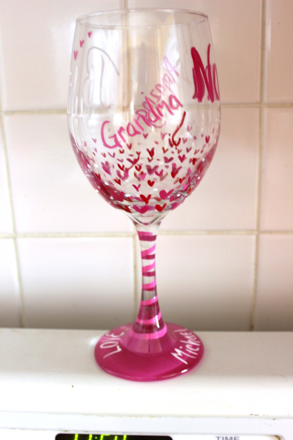 Grandma Wine Glass Nonna Wine Glass Gift by  