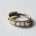Pearl ring gold freshwater pearl ring pearl stacking ring set tiny pearl engagement ring gypsy rings bohemian rings modern minimal rings