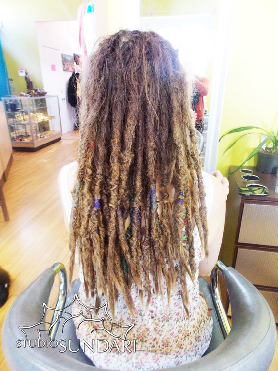 20 Human Hair Permanent Dreadlock Extensions by StudioSundari