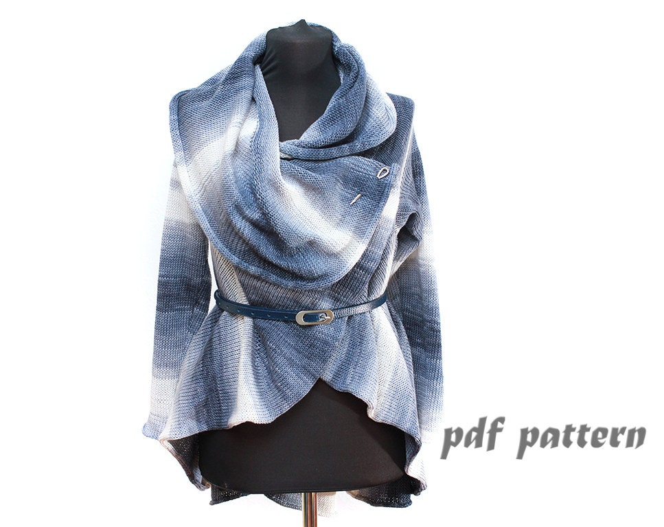 KNITTING PATTERN summer coat Pattern ToBeStudio Convertible