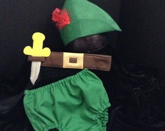 PETER PAN CAKE smash outfit, boys clothing, photo prop, birthday clothes