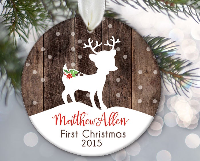 Baby's First Christmas Ornament Personalized Christmas