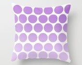 Purple Polka Dot Pillow Cover - Cover Only - Sofa Pillow - Decorative Pillow - Bed Pillow - Made to Order Purple Polka Dot Pillow Cover - Cover Only - Sofa Pillow - Decorative Pillow - Bed Pillow - Made to Order