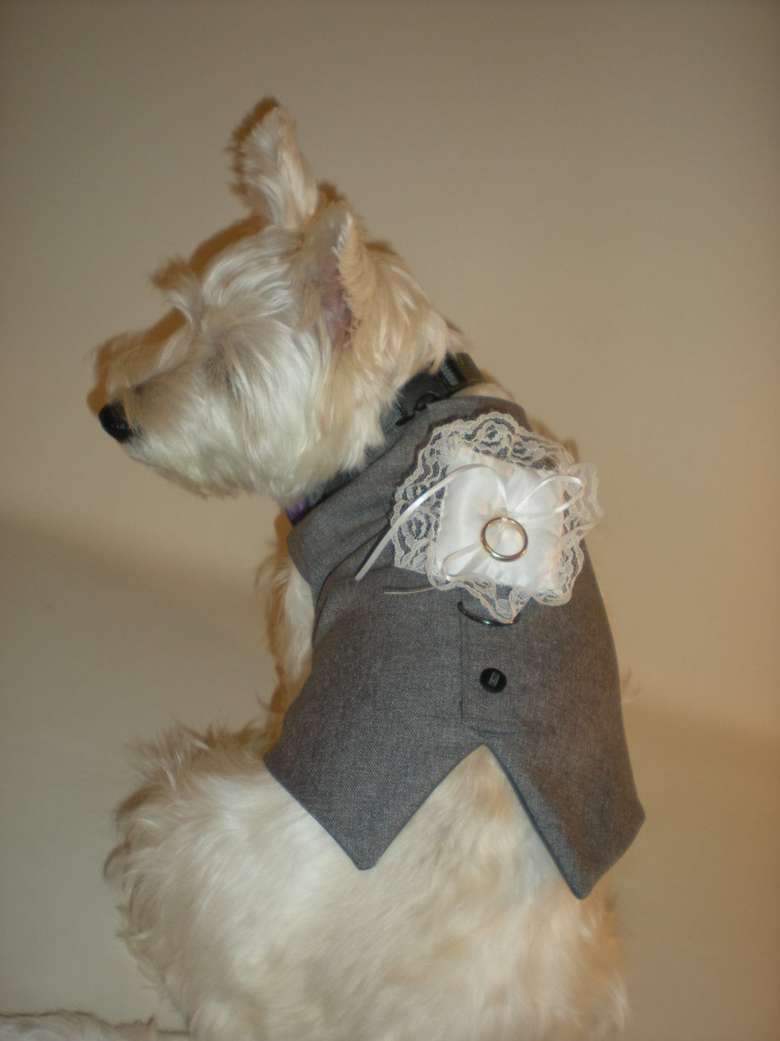 Ring Bearer Pillow Accesories Wedding Tuxedo For Dogs Custom