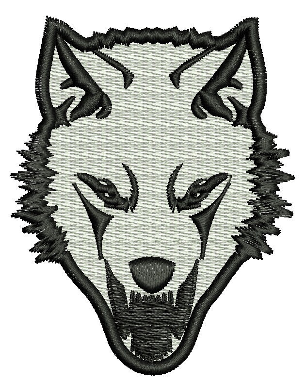 Wolf embroidery design Machine Embroidery Design