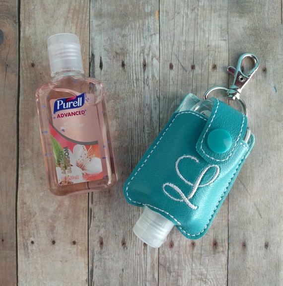 Monogrammed Small Hand Sanitizer Holder Dark by ...