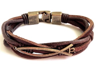 Leather Jewelry Leather Bracelets for Men and Women by BeGenuine