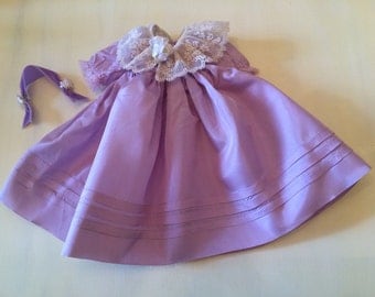 Doll Clothes, Mimi, Opera, Mary Ann, Maggie, Madame Alexander, Vintage, 14 Inch Doll, Tagged, Doll Dress, Headpiece, Purple, 2pcs