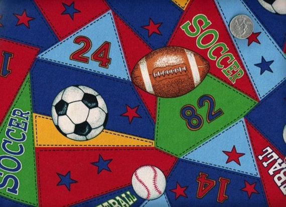 Sports Theme Fabric Boy Fabric Fabric By The Yard