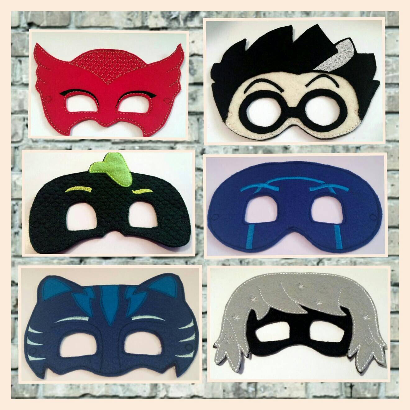 PJ Masks Pretend Play Masks Handmade Mask Dress Up Mask