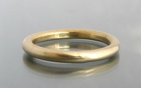 Simple wedding band gold thin ring thin wedding band