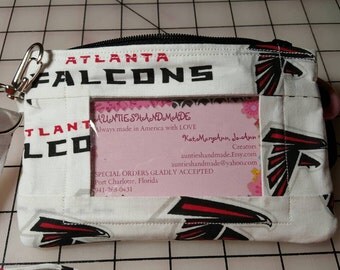 Atlanta Falcons Wallet with ID Window and Lanyard