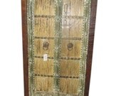 Antique Indian Cabinet Hand Carved Rustic Armoire Jaypur Rustic Doors