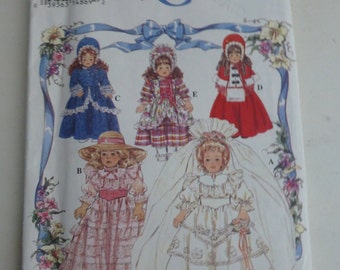 Vintage Simplicity 8766 16" and 18" Doll Clothes Pattern - OOP