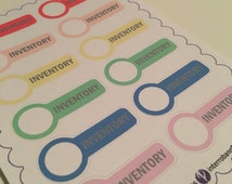 Unique inventory stickers related items | Etsy