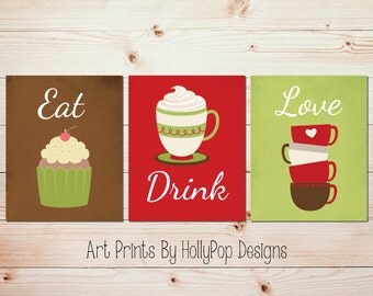 Cupcake Wall Art tea wall art | etsy Cupcake Wall Art tea wall art | etsy