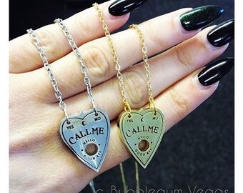Call Me Ouija Planchette Necklace
