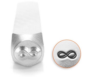 Infinity design metal stamp, 6mm design stamp