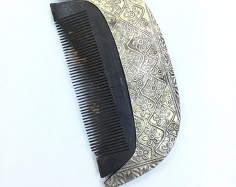 Vintage wood comb | Etsy