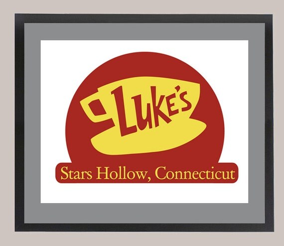 SALE Gilmore Girls Luke's Diner Stars Hollow 11 x 14