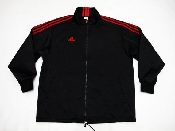 adidas red stripe jacket