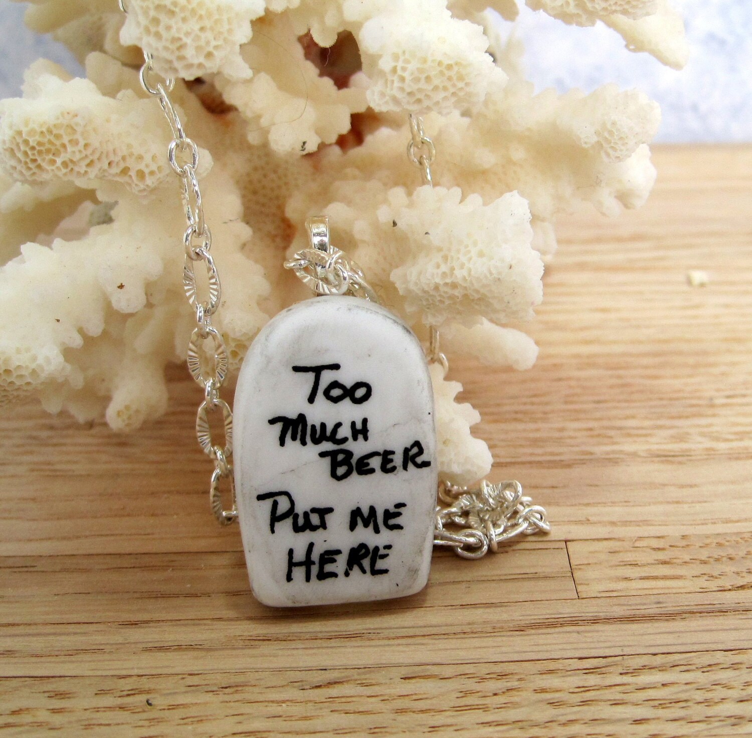 Tombstone Necklace Novelty Jewelry Gothic Necklace