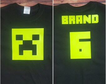 Minecraft shirt | Etsy