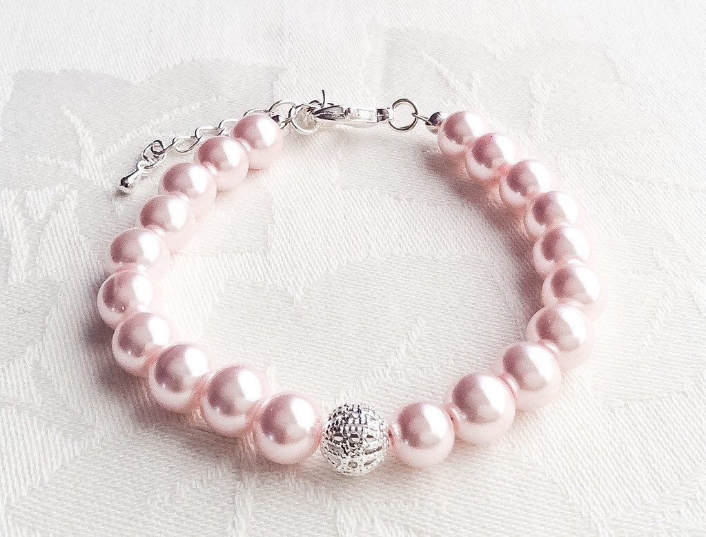 Blush Jewelry Pink Jewelry Blush Bracelet by InfinityByClaire