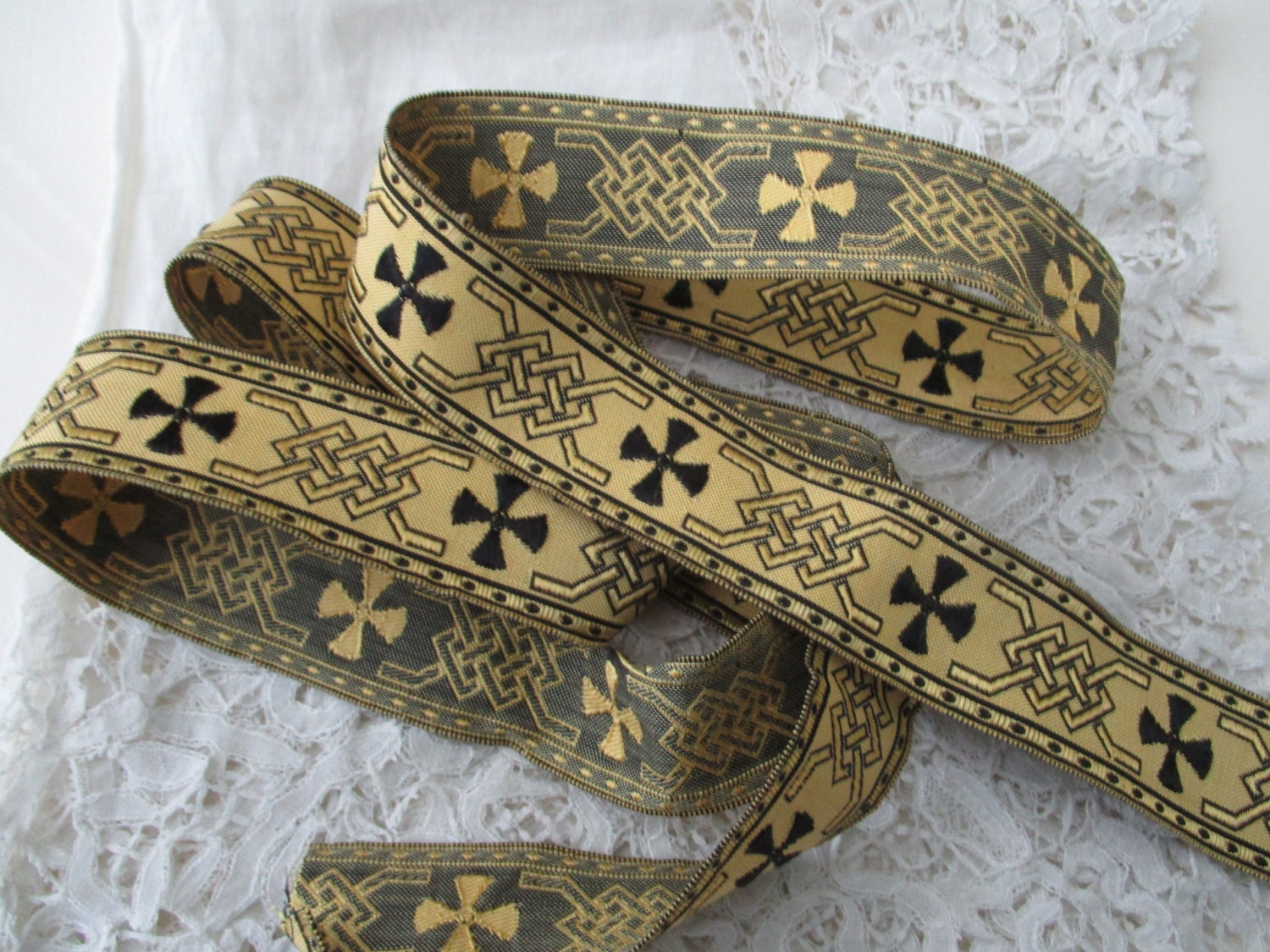 Antique french ribbon /trim