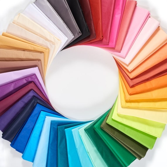 Bulk Tissue Paper 144 Sheets\/6 packs Choose Your Color Combo