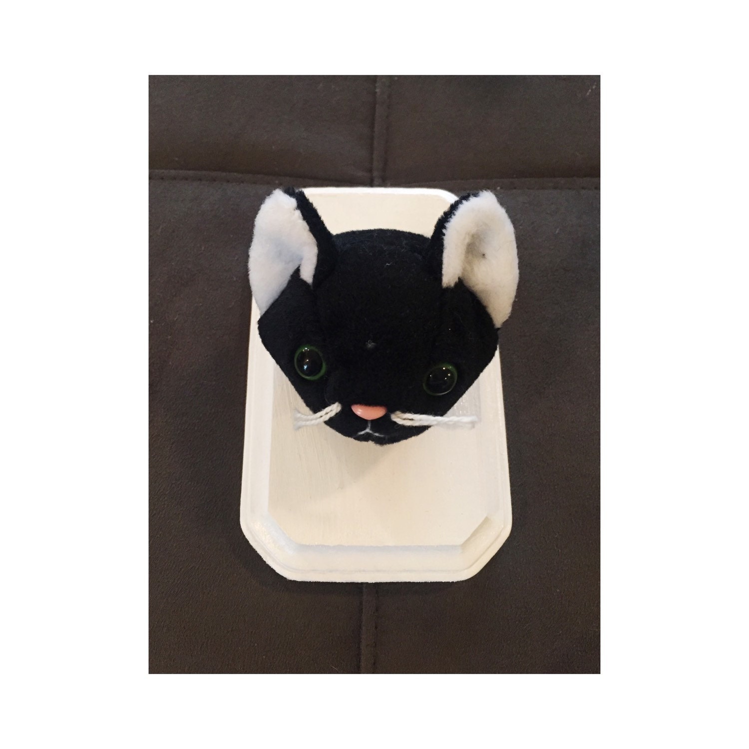 Stuffed Animal Taxidermy Black Kitten Faux Taxidermy