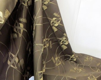 Atomic Fabric Mid Century Modern Fabric Abstract Fabric Eames Fabric 1950's Fabric Brown