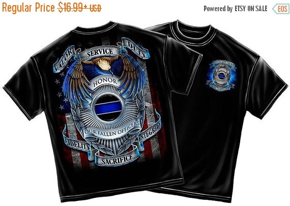 ON SALE Valor Service Duty Fallen Police Officers by RescueTees