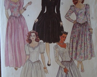 McCalls 5155, size 12, dress, evening dress, misses, womens, UNCUT sewing pattern, craft supplies