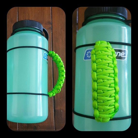 Adjustable water bottle handle
