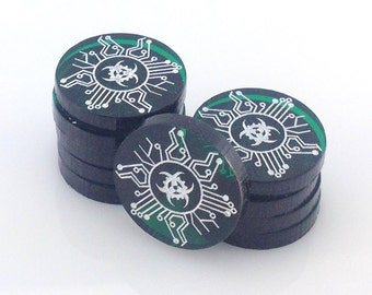 Android: Netrunner virus tokens - 26 colours