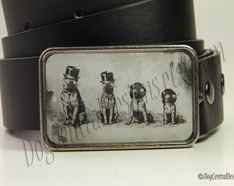 Belt Buckle Boston Terrier Belt Buckle Choice of Buckle Finish Womens Belt Buckles Womens Clothing Accessories