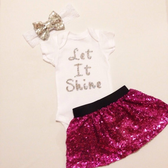sequin bow skirt