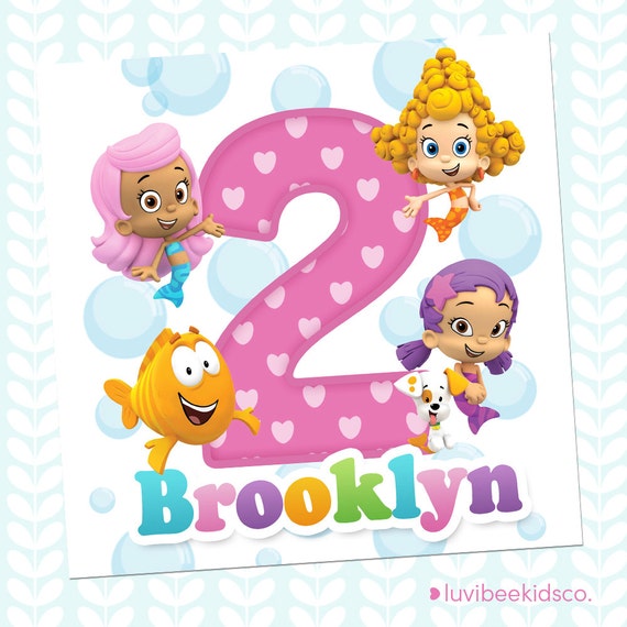 Bubble Guppies Printable Iron On | bubble guppies girls printable iron on decal by luvibeekidsco Bubble Guppies Printable Iron On | bubble guppies girls printable iron on decal by luvibeekidsco