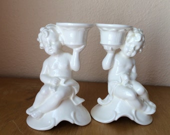 White ceramic angels | Etsy