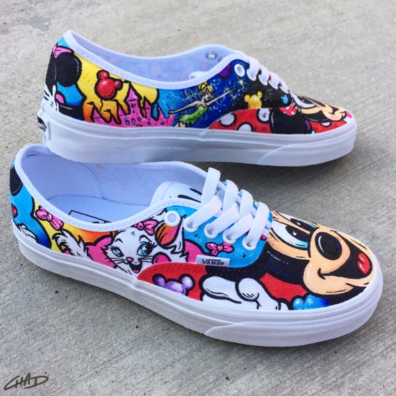 Disney Mash Ups 2 Custo hand painted Vans shoes