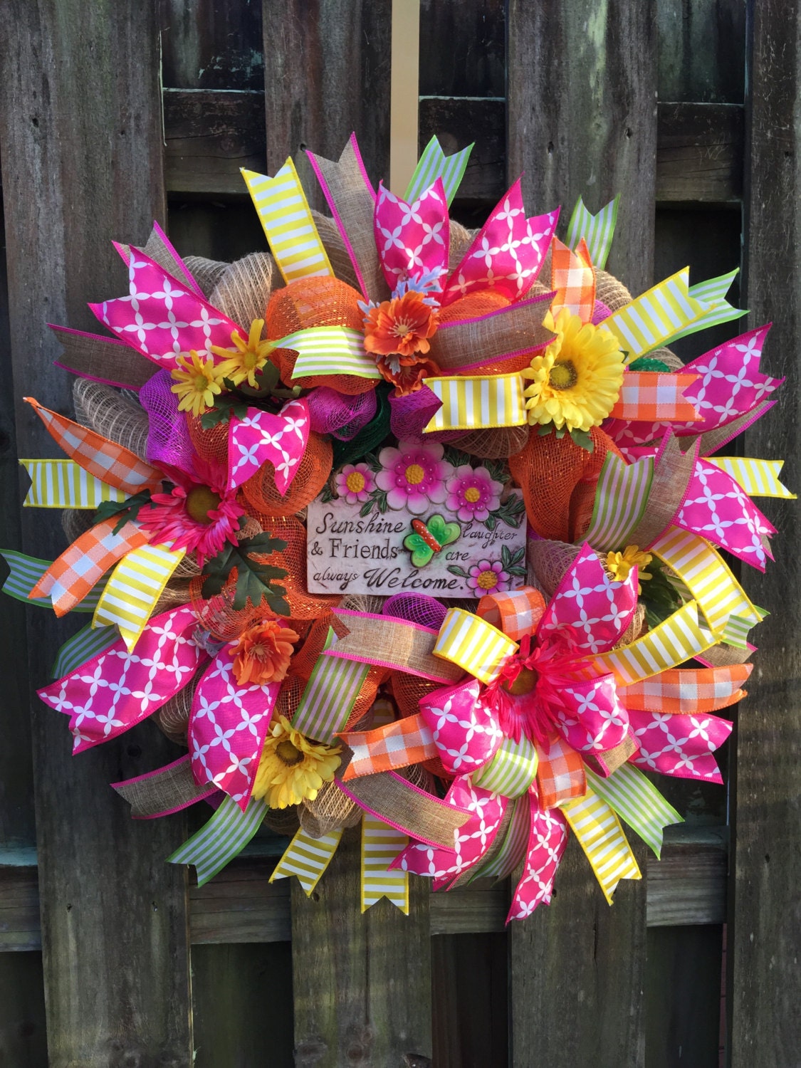 Everyday Wreath Burlap WreathDeco Mesh by PastNPresentsByAlana