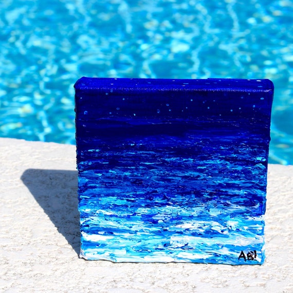 Original Nighttime Seascape Painting