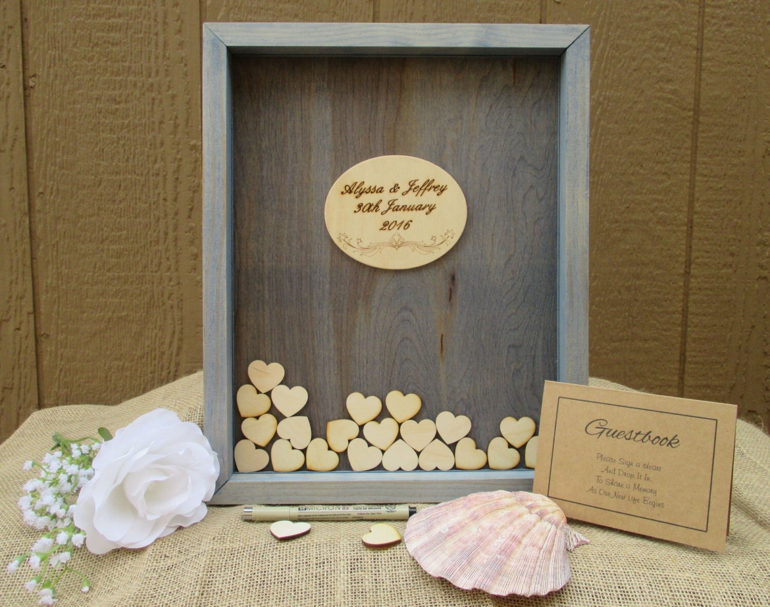 Wedding Shadow Box Guest Book