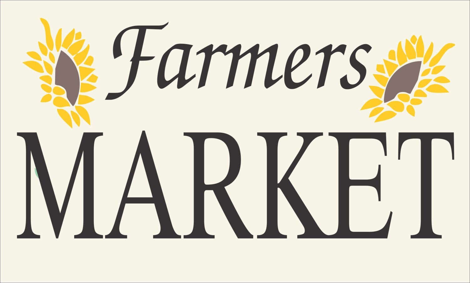 FARMERS MARKET REUSABLE STENCIl 5 sizes Available