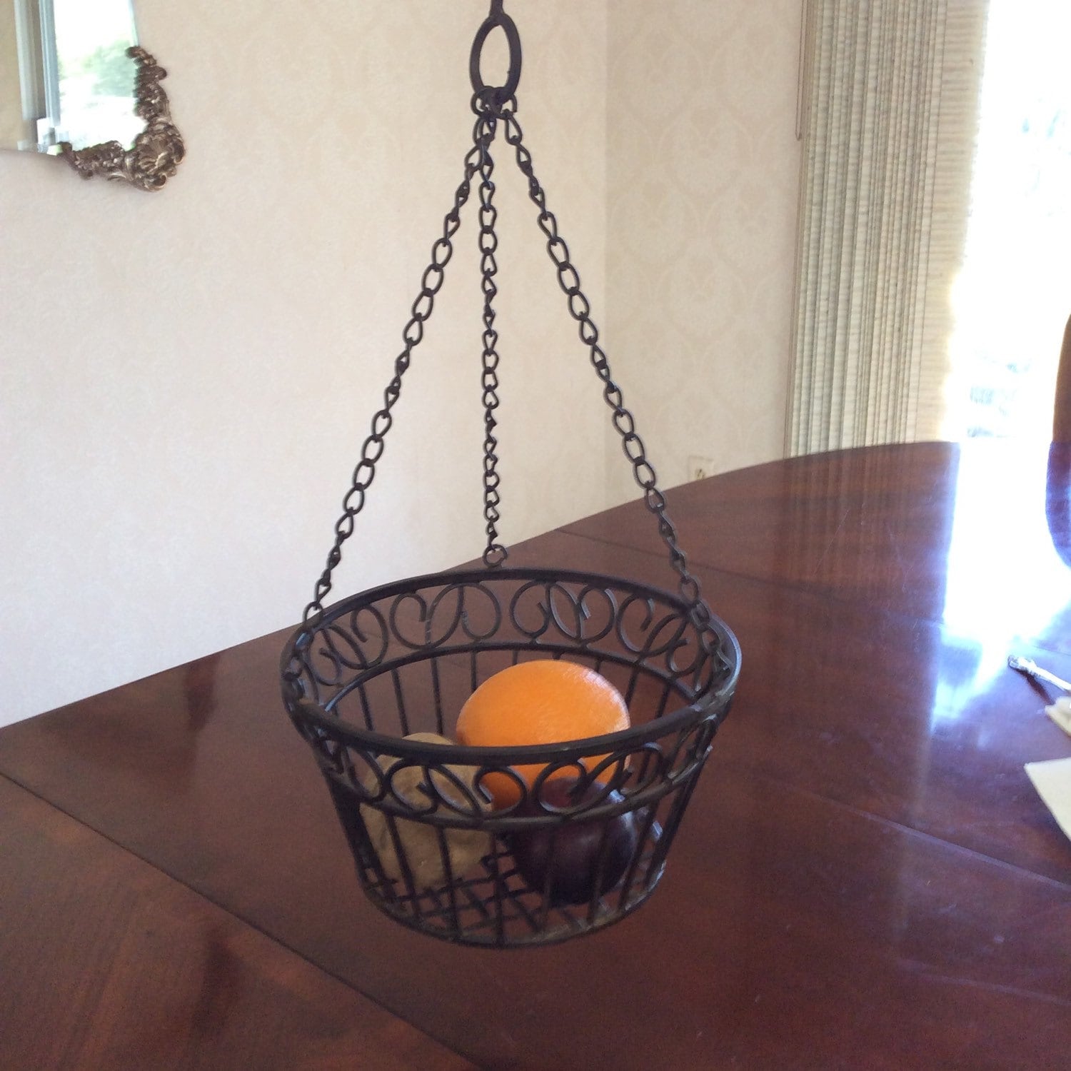 Galvanized Metal Wall Basket Mail basket Distressed Metal