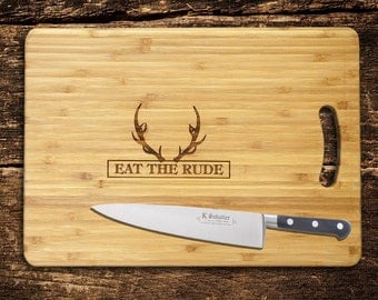 Hannibal Birthday Cutting Board, Eat The Rude chopping board.