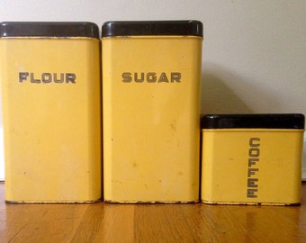 Vintage Kitchen Canister Set