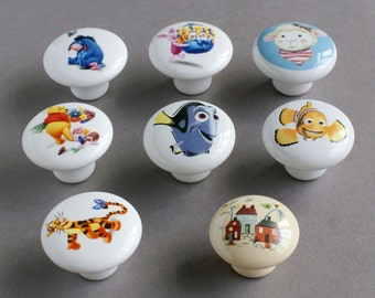 drawer knobs door knobs children room Disney cartoon characters cartoon knobs variety picture 155