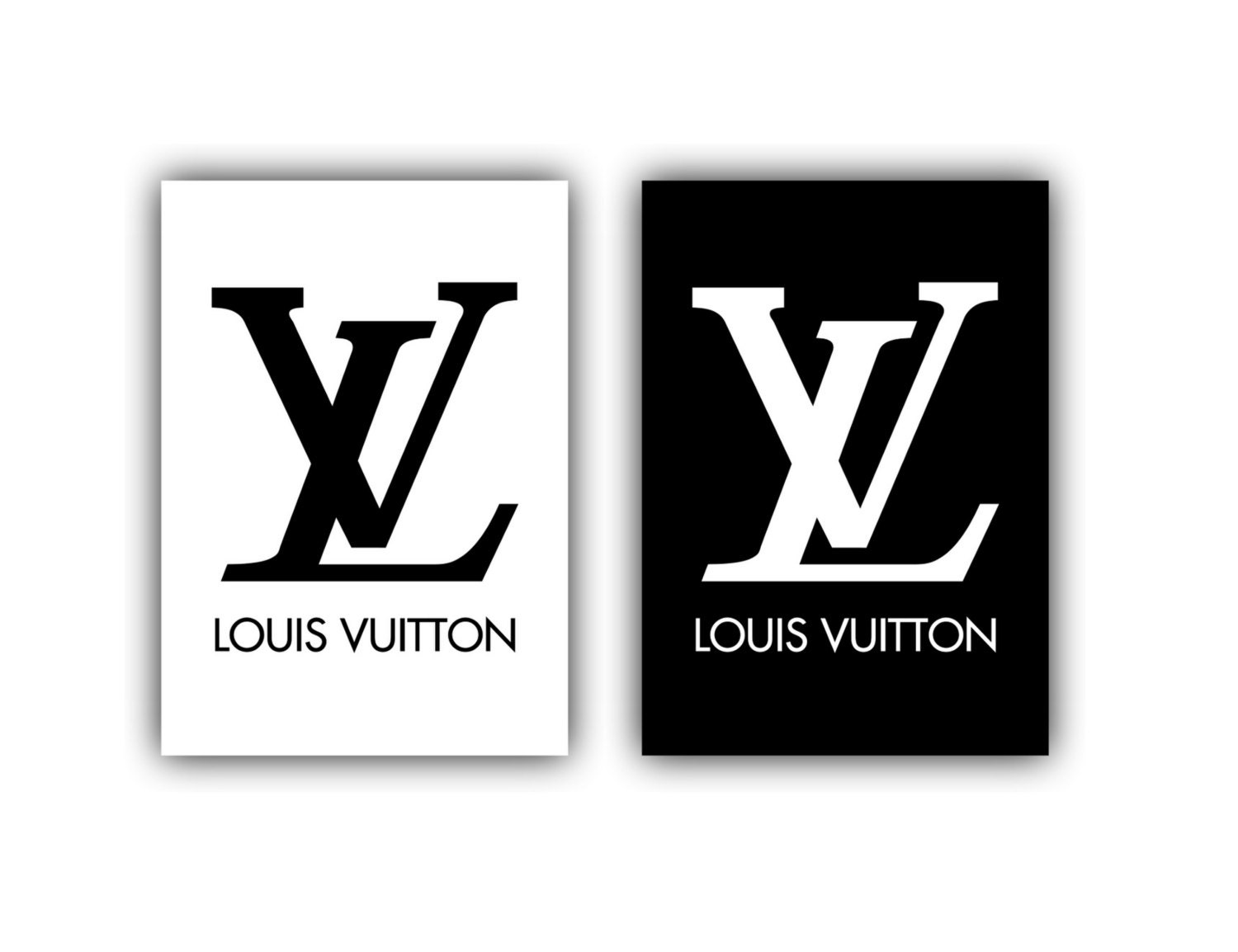 2 Prints Louis Vuitton Art Louis Vuitton Poster Fashion